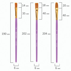 Набор кистей для рисования - Фото 17