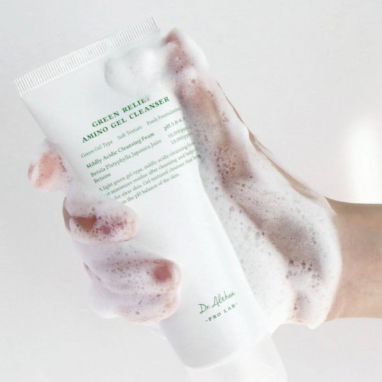 Гель-пенка для умывания с аминокислотами «Green Relief Amino Gel Cleanser»
