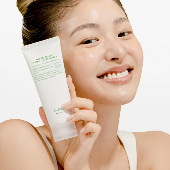 Гель-пенка для умывания с аминокислотами «Green Relief Amino Gel Cleanser»
