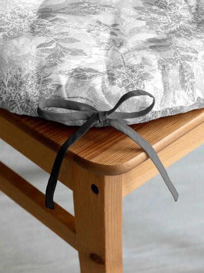 Комплект подушек на стул с тафтингом «Grey jacquard»