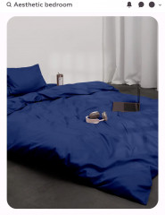 Комплект постельного белья «Crazy Dark Blue» - Фото 9