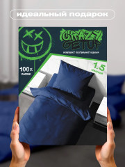 Комплект постельного белья «Crazy Dark Blue» - Фото 15