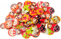 Набор пуговиц декоративных «Матрешки» - Фото 1
