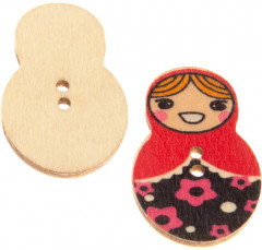 Набор пуговиц декоративных «Матрешки» - Фото 3