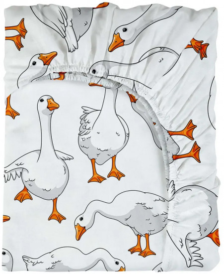 Простыня на резинке «Goose»