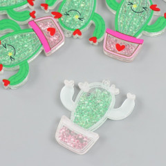 Шейкер для творчества «Кактус в горшке с сердечками» - Фото 1