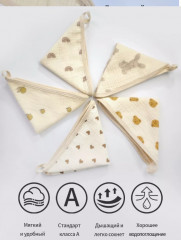 Набор платочков муслиновых для кормления - Фото 3