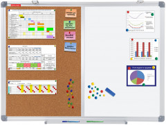 Доска комбинированная магнитно-маркерная - Фото 1