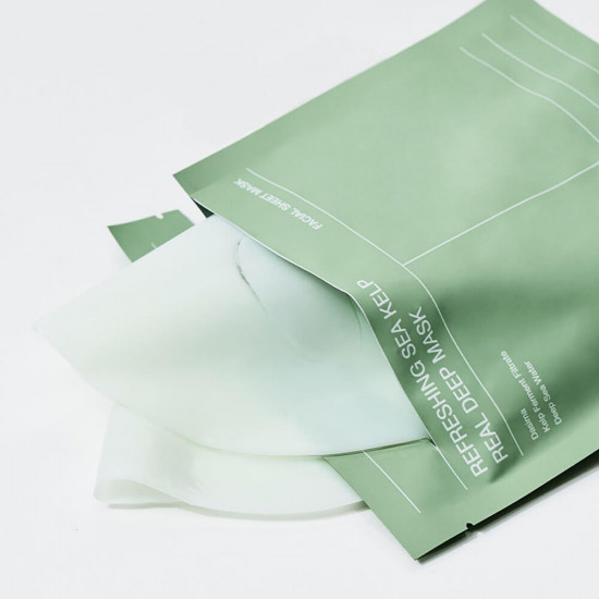 Успокаивающая гидрогелевая маска для лица «Refreshing Sea Kelp Real Deep Mask»