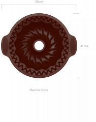 Форма для круглого кекса глубокая - Фото 6