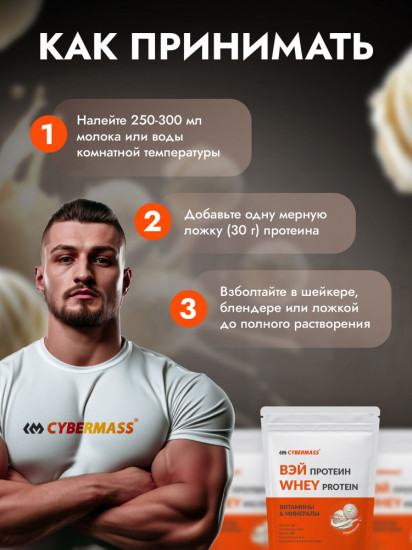 Протеин сывороточный со вкусом мороженого