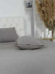 Комплект постельного белья «Серо-коричневый» - Фото 5