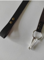 МИКАВИ Страховочный ремень / тренчик натуральная кожа 65 см коричневый - Фото 1