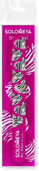 Пилка для ногтей двухсторонняя «Zebra pattern»