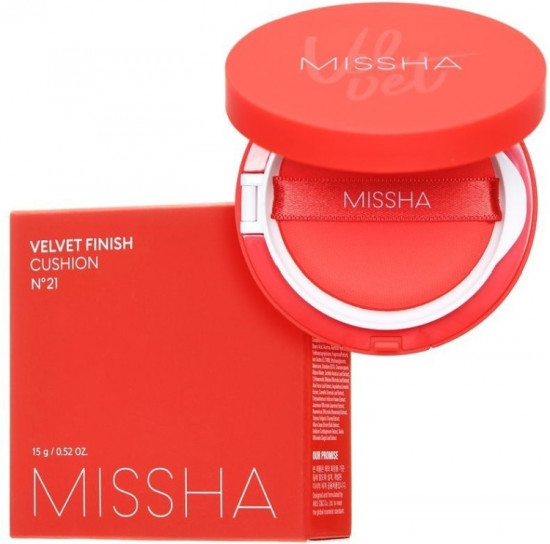 Кушон для лица «Velvet Finish Cushion» SPF 50, оттенок 21