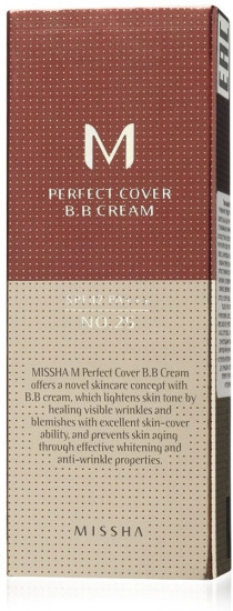 BB-крем для лица «M Perfect Cover» SPF 42, оттенок 25