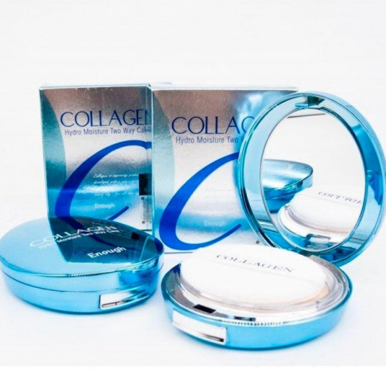 Пудра для лица «Collagen Hydro Moisture Two Way Cake» SPF 25, оттенок 23 Светло-бежевый