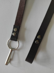 МИКАВИ Страховочный ремень / тренчик натуральная кожа 65 см коричневый - Фото 3