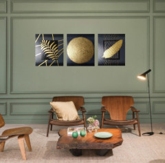 Картина модульная «Игра золота» - Фото 4