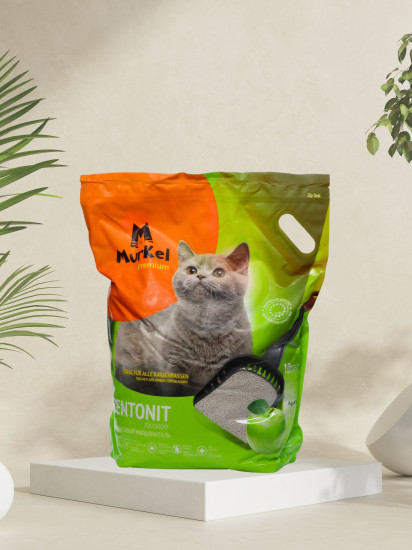 Наполнитель комкующийся с ароматом яблока