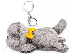 Игрушка-брелок мягкая «Басик с бантиком лежачий» - Фото 2