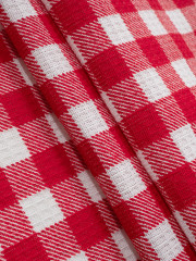 Комплект кухонных полотенец «Клетка красная» - Фото 6