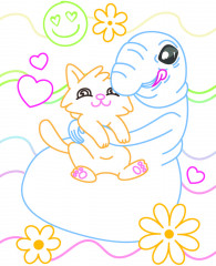 Раскраска чудесная «В ожидании праздника» - Фото 1