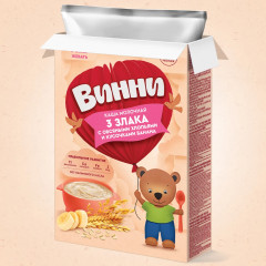 Каша молочная «3 злака с овсяными хлопьями и кусочками банана» - Фото 10