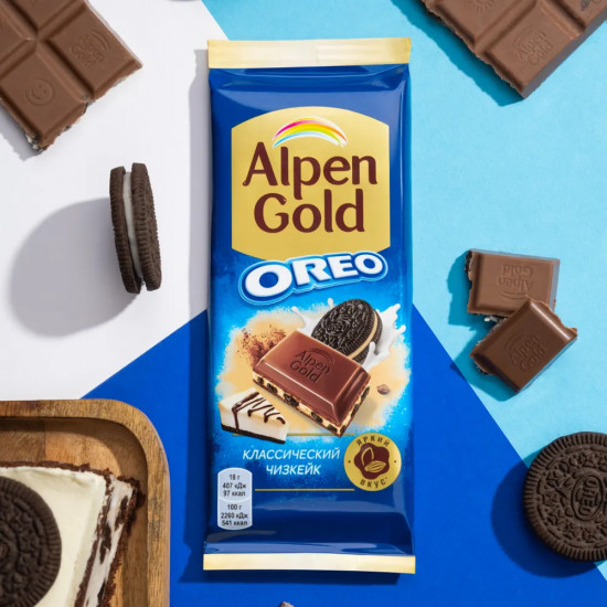 Шоколад молочный «Oreo и классический чизкейк»