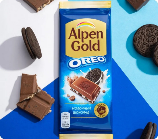 Шоколад молочный «Oreo с ванильной начинкой»