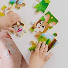 Пазл мягкий «Зайчики» - Фото 2