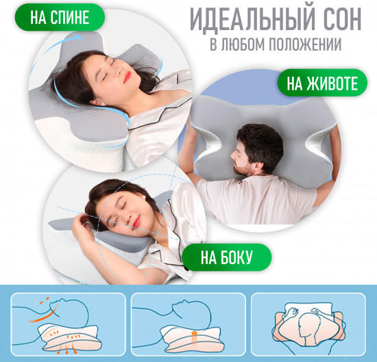 Подушка ортопедическая с эффектом памяти