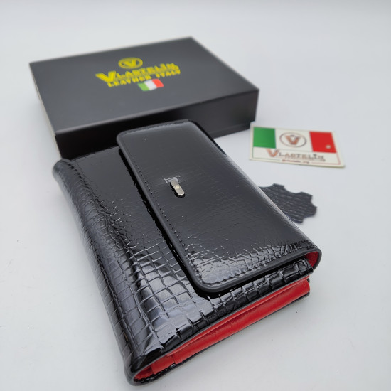 Кошелёк женский «Italy Black Red»