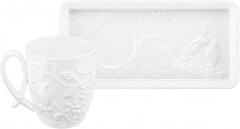 Чашка с блюдцем для десерта «Птички на ветке» - Фото 4