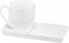 Чашка с блюдцем для десерта «Птички на ветке» - Фото 5