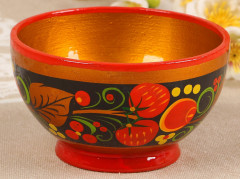 Салатник малый, хохлома - Фото 2