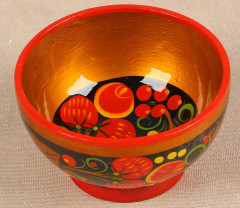 Салатник малый, хохлома - Фото 3