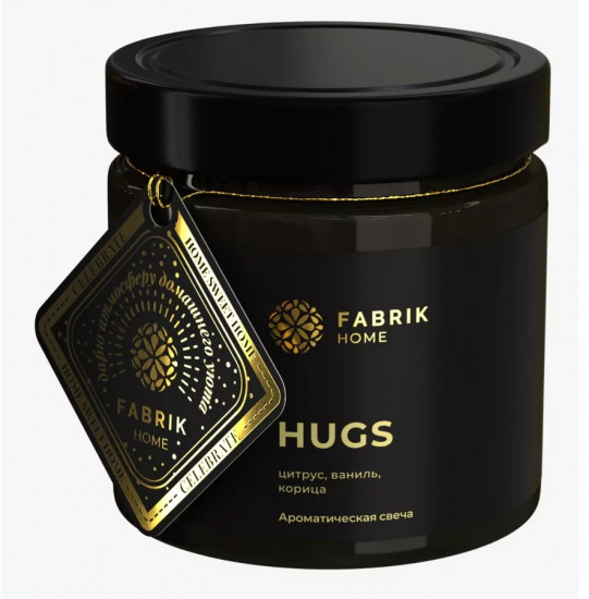 Свеча ароматическая Hugs «Цитрус, ваниль, корица»