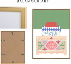 Интерьерный постер в раме «Sandyq» - Фото 1