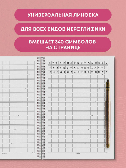 Тетрадь для иероглифов «Игривый котик»