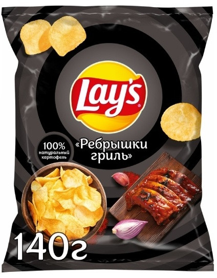 Чипсы картофельные «Рёбрышки гриль»