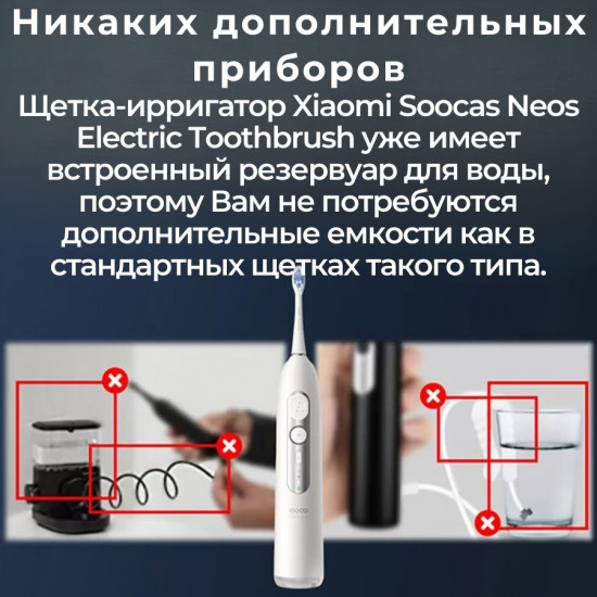 Зубная щетка электрическая с ирригатором Soocas Neos T03