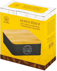 Контейнер для хранения чайных пакетиков с бамбуковой крышкой «Tea time» - Фото 7