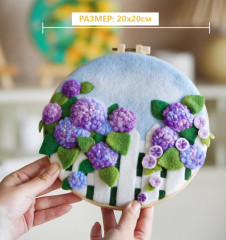 Набор для валяния «Гортензия» - Фото 3