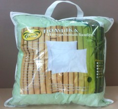 Подушка «Бэлио» (38х38 см, бамбук, чехол: тик) - Фото 1