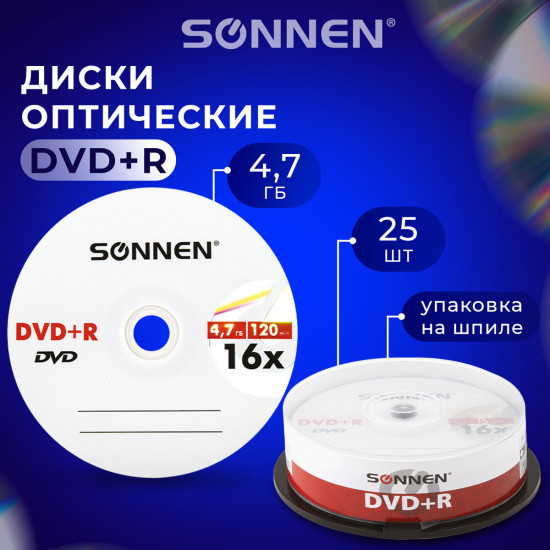 Набор дисков DVD+R Sonnen