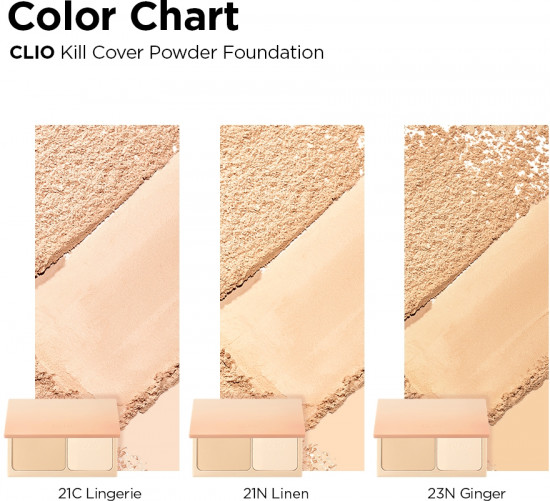 Пудра для лица «Kill Cover Powder Foundation», тон 21 C Lingerie