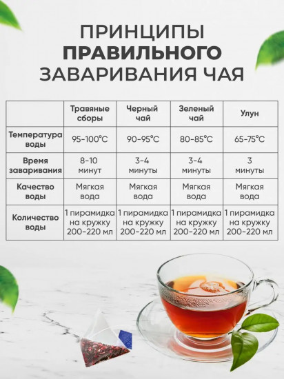 Чай каркаде с цедрой апельсина и лимонником в пирамидках «Red Orange-Lemongrass»