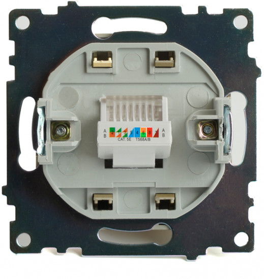 Розетка компьютерная одноместная RJ-45