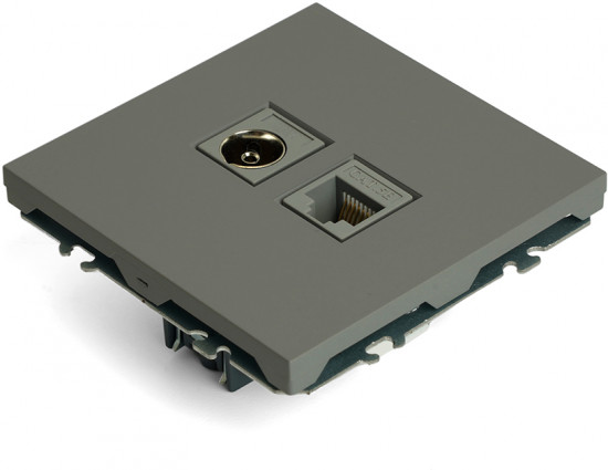Розетка TV и компьютерная RJ-45